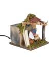 Falegname in movimento con ambientazione 15x15x15 h