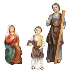 Famiglia di Nazareth 12 cm resina per presepe Mondo Presepi
