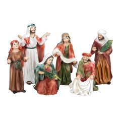 Entrance set to Jerusalem 12 cm in resin for Mondo nativity scene