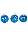 Set 12 palline blu ø 6 cm per albero di Natale per presepe