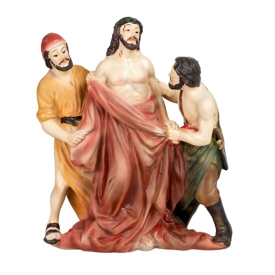 Svestizione di Cristo 12 cm in resina