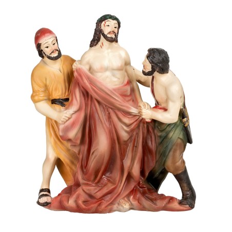 Svestizione di Cristo 12 cm in resina