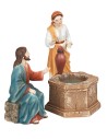 Gesù e la samaritana al pozzo 12 cm resina