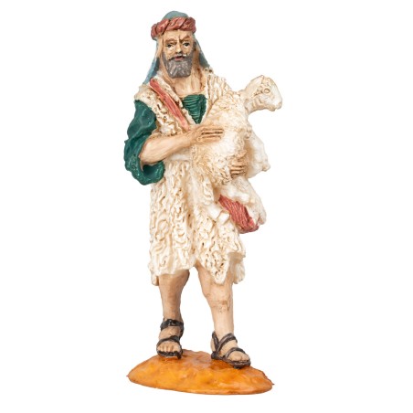 Arab shepherd with lamb Oliver series 9 cm for Mondo nativity scene
