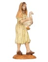 Mujer árabe con ganso serie Oliver 9 cm para belén Mondo Presepi