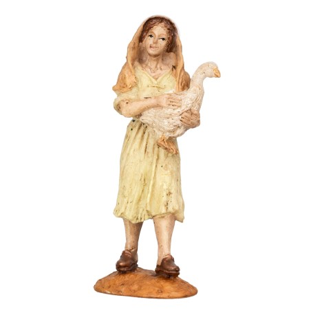Donna araba con oca serie Oliver 9 cm per presepe Mondo Presepi