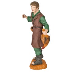 Shepherd with rooster Oliver series 15 cm for Mondo Presepi nativity scene 2