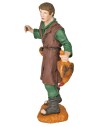 Shepherd with rooster Oliver series 15 cm for Mondo Presepi nativity scene