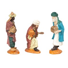 Set of Arab Wise Men Oliver series 9 cm for Mondo Presepi Nativity 2