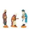 Conjunto de reyes magos árabes serie Oliver 9 cm para belén Mondo Presepi