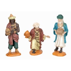 Set re magi arabi serie Oliver 9 cm per presepe Mondo Presepi