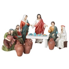 Conjunto de bodas de Caná 12 cm en resina 12 piezas 2