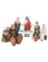 Conjunto de bodas de Caná 12 cm en resina 12 piezas