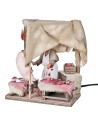 Macellaio con bancone serie 12 cm in movimento per presepe