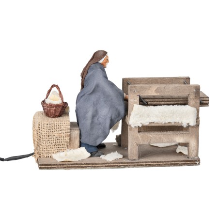 Cardalana al lavoro serie 12 cm in movimento per presepe Mondo