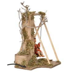 Niño en columpio serie 12 cm en movimiento para belén Mundo 2