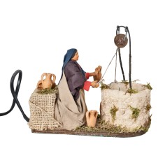 copy of Donna che spazza serie 14 cm in movimento per presepe 2