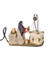 copy of Woman sweeping series 14 cm in motion for nativity scene