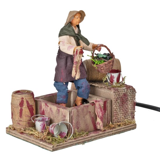 Grape crusher series 12 cm moving for Mondo nativity scene