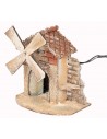 Molino de viento funcional cm 11,5x8,5x12,5 h para belén Mondo