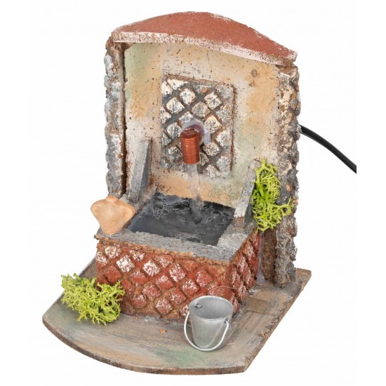 Fontana funzionante in sughero cm 10,5x16x15 h