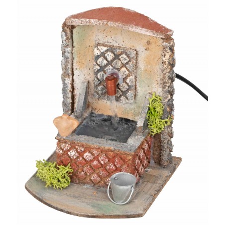 Fontana funzionante in sughero cm 10,5x16x15 h