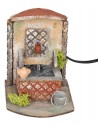 Fontana funzionante in sughero cm 10,5x16x15 h per presepe