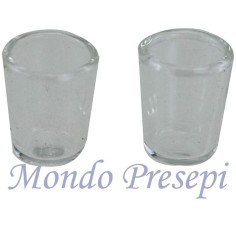 Set of 2 Glasses, glass 12x15 mm