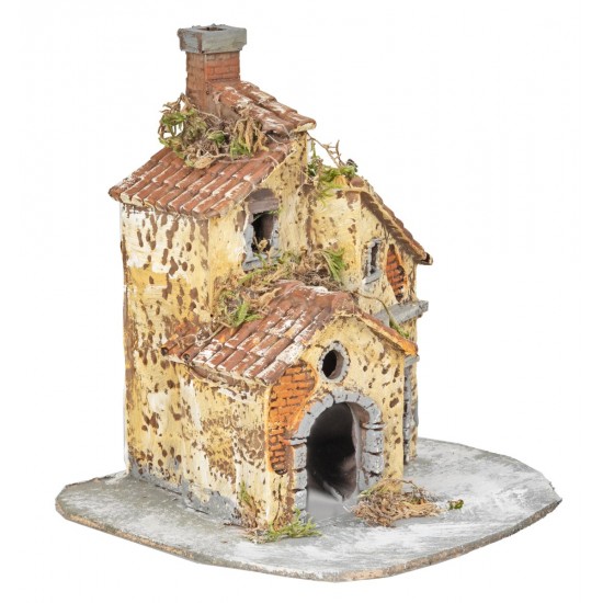 copy of Resin Cottage for Nativity Scene cm 30x28x24 h.
