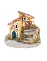 Casette in resina con scalinata cm 13,5x16,5x10,5 h per presepe