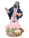 Farmer with pigs 12 cm for Mondo Presepi nativity scene