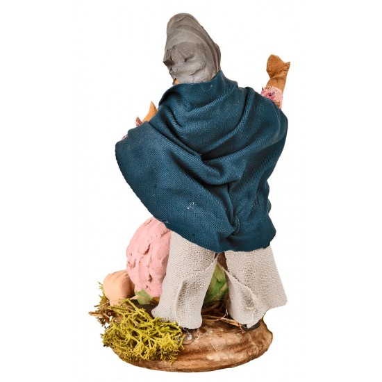 Contadino con maiali cm 12 per presepe Mondo Presepi