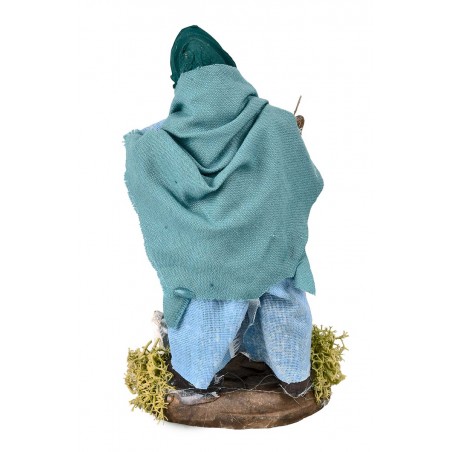 Peasant Woman with Geese 12 cm for Nativity Scene Mondo Presepi