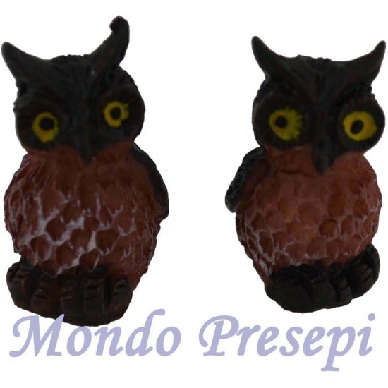 Set 2 owls resin