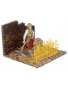 Contadino che miete nel campo serie 10 cm Landi per presepe