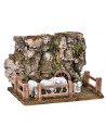 Recinto con pecore della serie Landi 10 cm per presepe Mondo