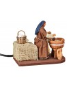 Woman washing child series 12 cm moving for Nativity World