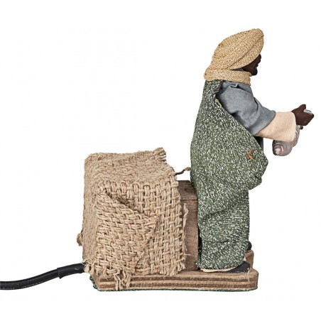 Set of three moving Wise Men 12 cm for nativity scene Mondo Presepi