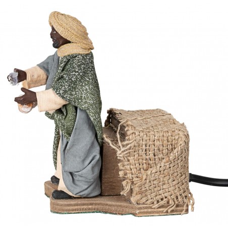 Set tre Re magi in movimento 12 cm per presepe Mondo Presepi