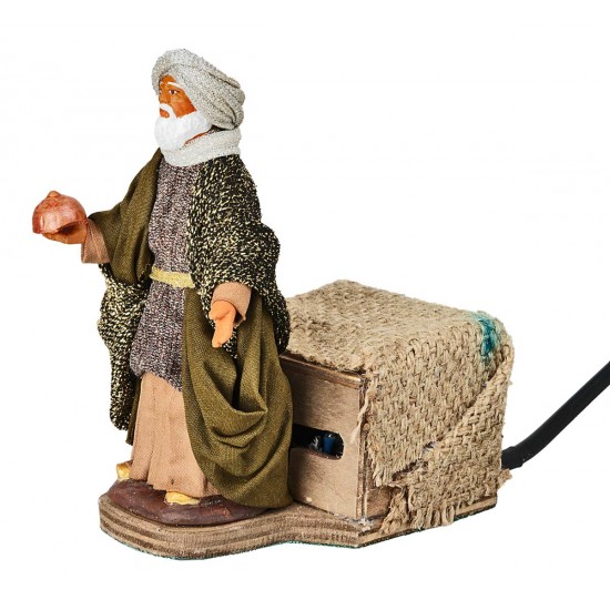 Set tre Re magi in movimento 12 cm per presepe Mondo Presepi