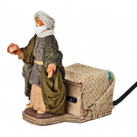 Conjunto de tres Reyes Magos en movimiento 12 cm para belén Mondo Presepi