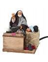 Shoemaker at work in motion 12 cm for Nativity Scene Mondo Presepi