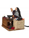 Shoemaker at work in motion 12 cm for Nativity Scene Mondo Presepi