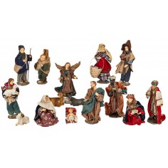 Natividad 15 figuras serie 12 cm en resina para pesebre Mundo