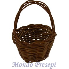Cesto in vimini scuro ø cm 3,5