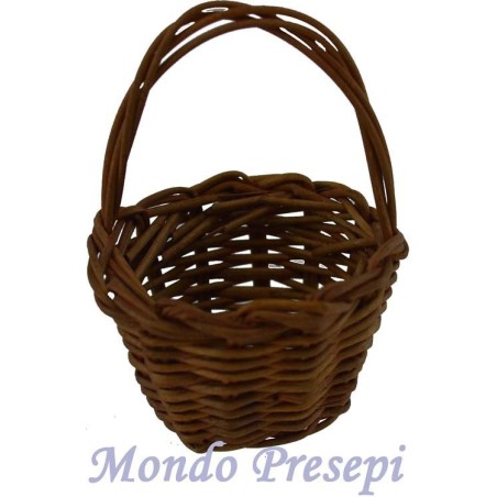 Cesta de mimbre oscuro ø 3,5 cm Mundo Pesebres
