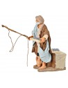 Fisherman in motion 14 cm for nativity scene Mondo Presepi