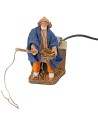 Pescatore in piedi in movimento 12 cm per presepe Mondo Presepi