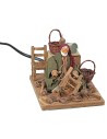 12 cm moving chair repairer for nativity scene Mondo Presepi