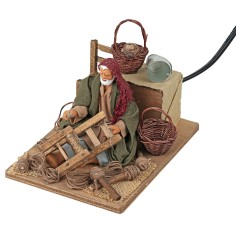 Riparatore di sedie in movimento 12 cm per presepe Mondo Presepi 2